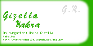 gizella makra business card